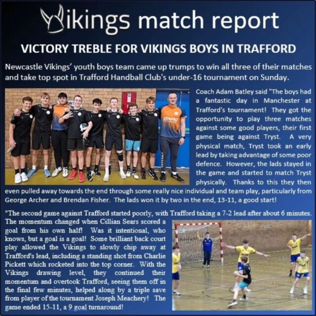 ➡️ Vikings tournament report incoming 👀

Read it at www.newcastlehandball.co.uk

➕️ check out more photos added to Sunday's Facebook post 🤩

@traffordhandball @tryst77hc @shropshirehandball @englandhandball